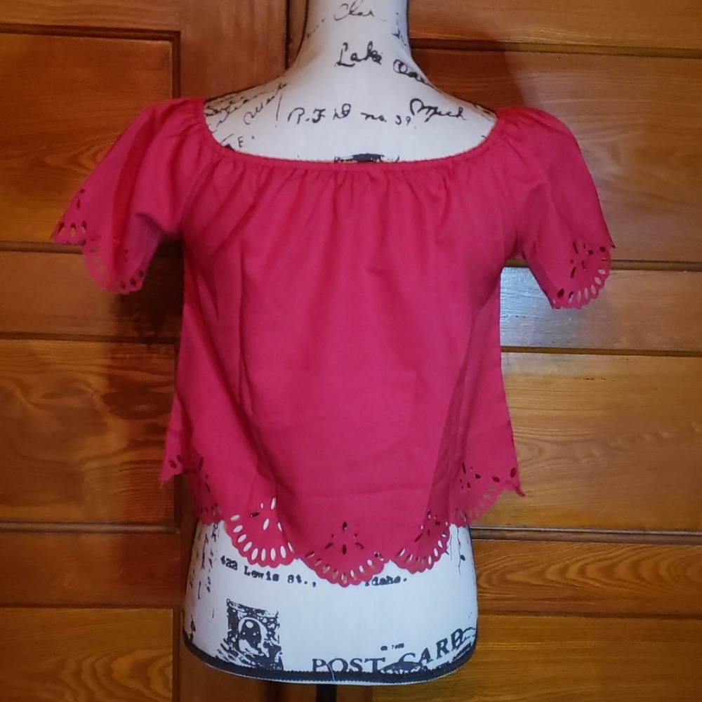 Red Crop Top - Picture 3 of 5